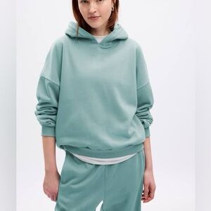 gap vintage soft sweat set in mineral blue color